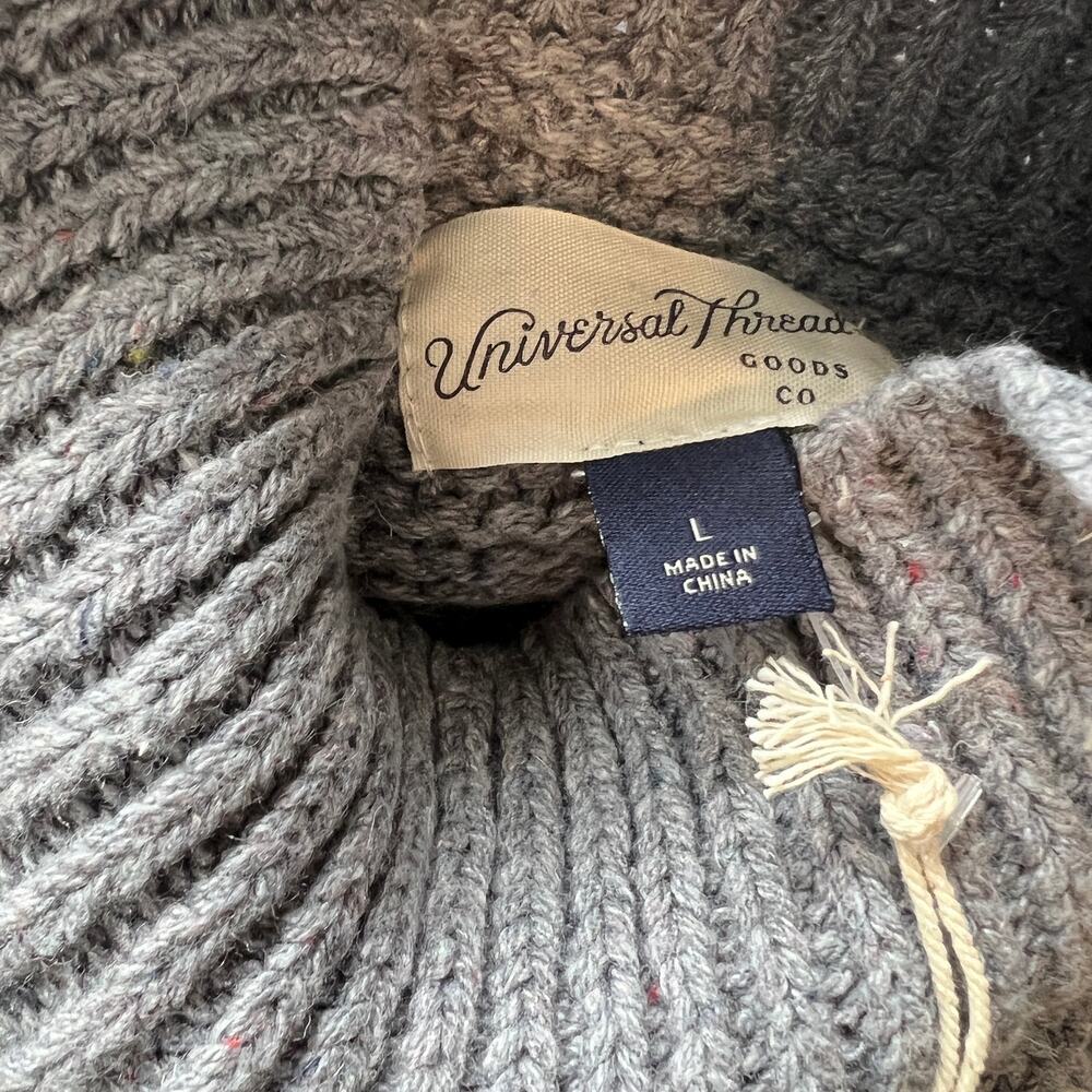 Universal Thread Gray Purple Mock Neck Detail Pul… - image 3